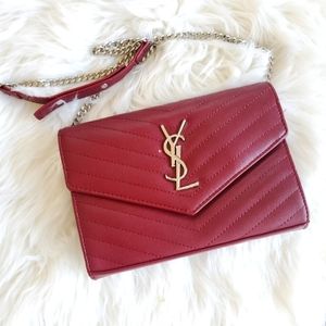 Designer Inspired Style Y S L CLUTCH Handbag Shoulder Crossbody Chain
